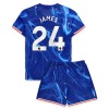 Maglia ufficiale Chelsea James 24 Casa 2024-25 per Bambino